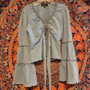 Sky Flared Sleeve Top